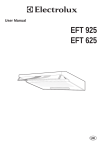Electrolux EFT 625 User's Manual