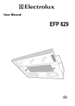Electrolux EFP 629 User's Manual