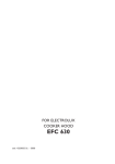 Electrolux EFC 630 User's Manual