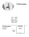 Electrolux E23CS78H User's Manual
