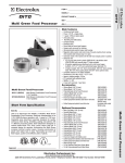 Electrolux Dito 601368 User's Manual