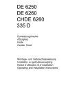 Electrolux DE 6250 User's Manual