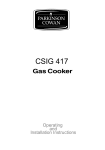 Electrolux CSIG 417 User's Manual