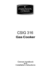 Electrolux CSIG 316 User's Manual