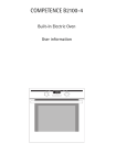 Electrolux COMPETENCE B2100-4 User's Manual