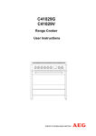 Electrolux C41029G User's Manual