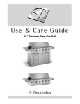 Electrolux 51" Stainless Steel Gas Grill User's Manual