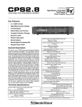 Electro-Voice CPS2.8 User's Manual