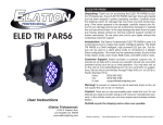Elation Professional PAR56 User's Manual