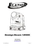 Elation Professional 1200C User's Manual