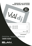 ELAN Home Systems Digital Music Server User's Manual