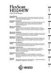 Eizo HD 2411W User's Manual