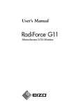 Eizo G11 User's Manual