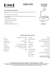 Eiki OHP-5751 User's Manual