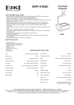 Eiki OHP-4100A User's Manual