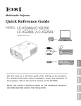 Eiki LC-XG250L* User's Manual