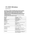 Eiki CS-Wi4 User's Manual