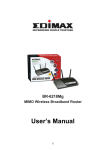 Edimax Technology BR-6218Mg User's Manual