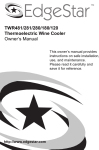 EdgeStar TWR281 User's Manual