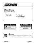 Echo WP-1000 T1E User's Manual