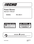 Echo PB-230LN User's Manual