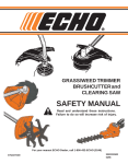 Echo BRUSHCUTTER User's Manual