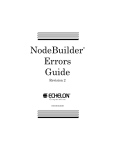 Echelon NodeBuilder Errors 3120 User's Manual
