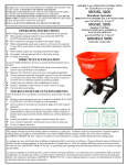 EarthWay Spreader 3200 User's Manual