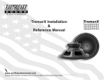 Earthquake Sound TREMORX12-4/12-8 User's Manual