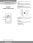 Dynex 4-Outlet Quick Setup Guide