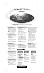 Dynasty Spas MC-MP-CE User's Manual