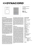Dynacord MX 12 User's Manual