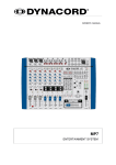 Dynacord MP7 User's Manual