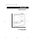 Duracraft DWM-250 Owner's Manual