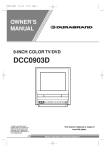 Durabrand DCC0903D User's Manual