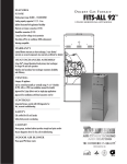 Ducane (HVAC) FITS-ALL 92 User's Manual
