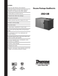 Ducane (HVAC) 2SG13B User's Manual