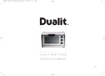 Dualit Mini Oven User's Manual