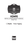 Dual Electronics Corporation HDM90 User's Manual