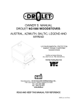 Drolet NG1800 User's Manual
