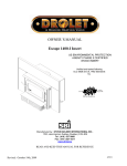 Drolet ESCAPE 45221 User's Manual