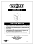 Drolet ECO-45 User's Manual