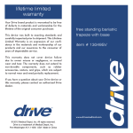 Drive Medical Design 13049SV User's Manual