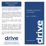 Drive Medical Design 11120kd-1 User's Manual