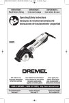 Dremel SM20 User's Manual