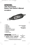 Dremel F013039519 User's Manual