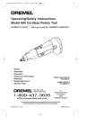 Dremel 800 User's Manual