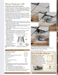 Draper Micro Projector Lift User's Manual