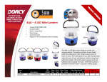 Dorcy 4 Led Mini Lantern 41-1017 User's Manual