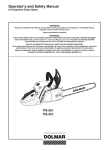 Dolmar PS-421 User's Manual